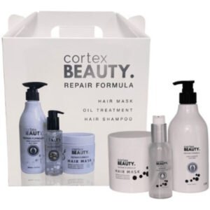 Cortex Beauty ערכת טיפוח לשיער עם קרטין ושמן ארגן: לשיקום והזנה עמוקה